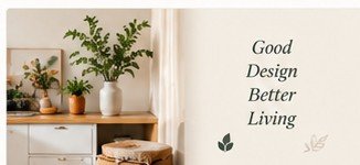 Warm, thoughtfully styled home interior
