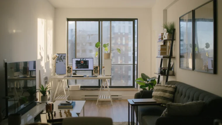 6 Small Apartment Home Office Ideas When You Dont Have a Spare Room