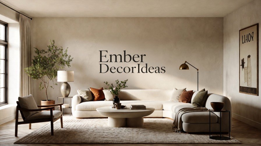 Warm modern living room featuring key home decor trends for 2026